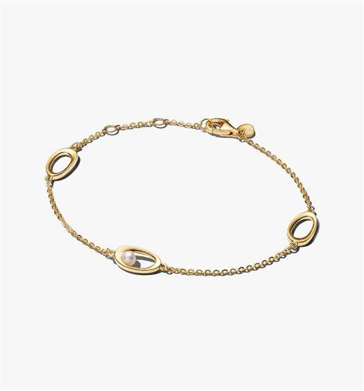 Bracciale Pandora Donna Organic with Pearls in Lega metallica Perla 564677C01-18 - 564677C01-18